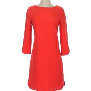 Vince Camuto Vibrant Red Long Sleeve Dress